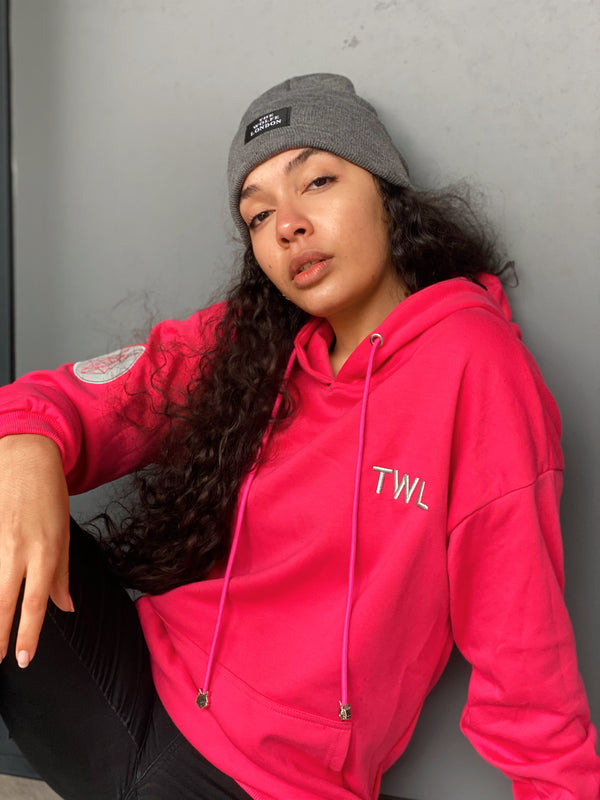 Signature Pink Hoodie - The Wolfe London