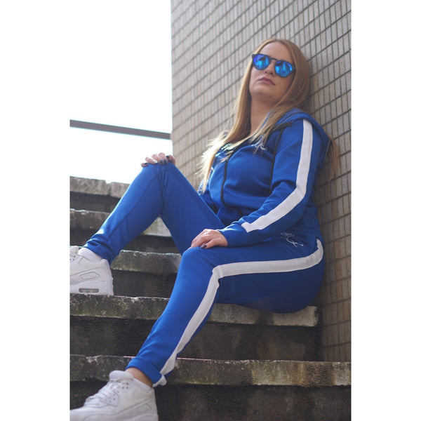 Electric Blue Tracksuit Bottoms - The Wolfe London