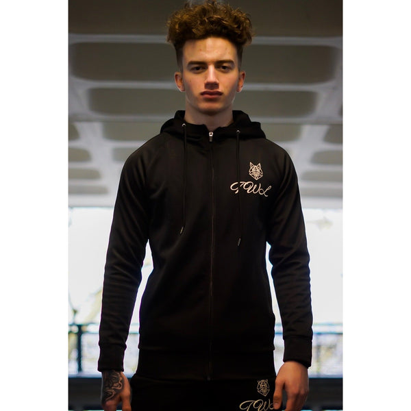Triple Black Knight Tracksuit Top - The Wolfe London