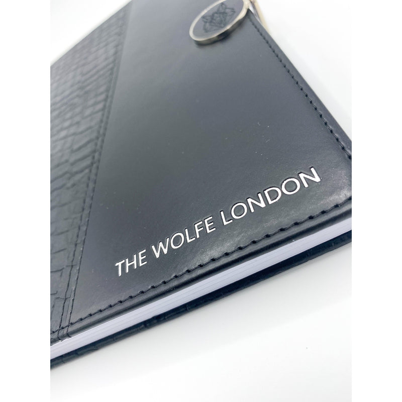 Crocodile Black A5 Journal - The Wolfe London