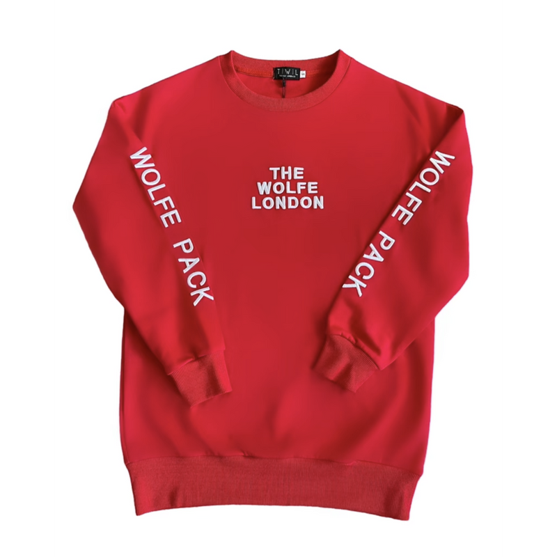Crimson Sweatshirt - The Wolfe London