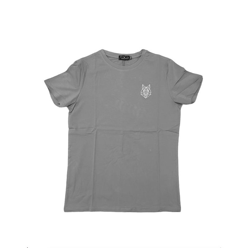 Signature Logo Grey T-shirt - The Wolfe London