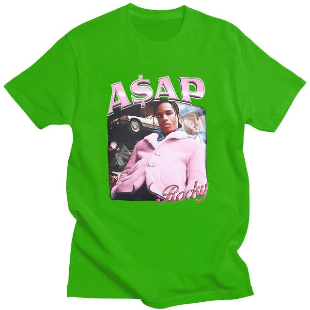 ASAP Rocky Portrait Graphic T-shirts - The Wolfe London